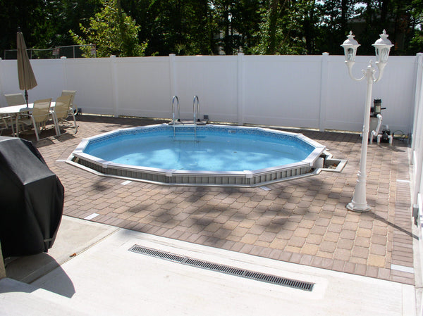 Aquasport 21x52 , Outlook Unibead 2500 Liner with Hayward .75 HP Inground SuperPump, Hayward S210T sand filter, SP1097 inground Skimmer, Confer Drop In Steps and Package