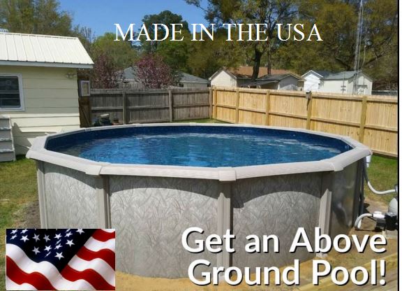 24' x 52"  Grande Above Ground Tan Resin Frame Swimming Pool, Steel Wall, Hayward Filter System,  EZ Bead Liner + Accessories + Confer 7200 A frame Ladder