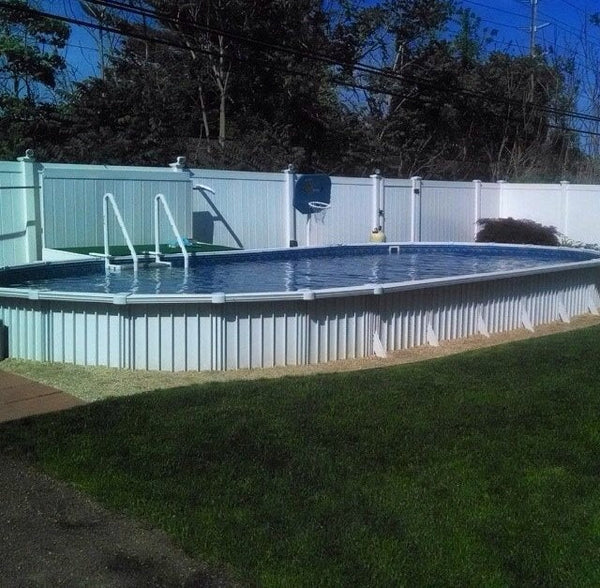 17x32 Aquasport Boulder Liner with Hayward 1HP Inground SuperPump, Hayward S244T sand filter, SP1084 inground Skimmer, Drop In Steps and Package