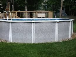 18x52 Torino Aluminum Above Ground Pool With Unibead Liner, Skimmer, and partial fence